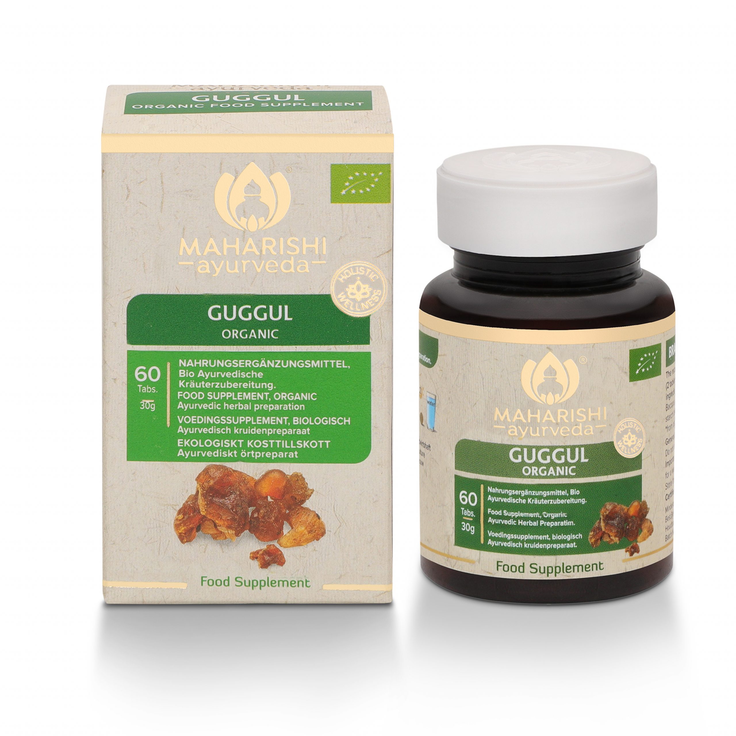 SUPER HERB - Guggul Bio Food Supplement, Bio Ayurvedic herbal preparation Contents: 60 Tabletten / 30 g