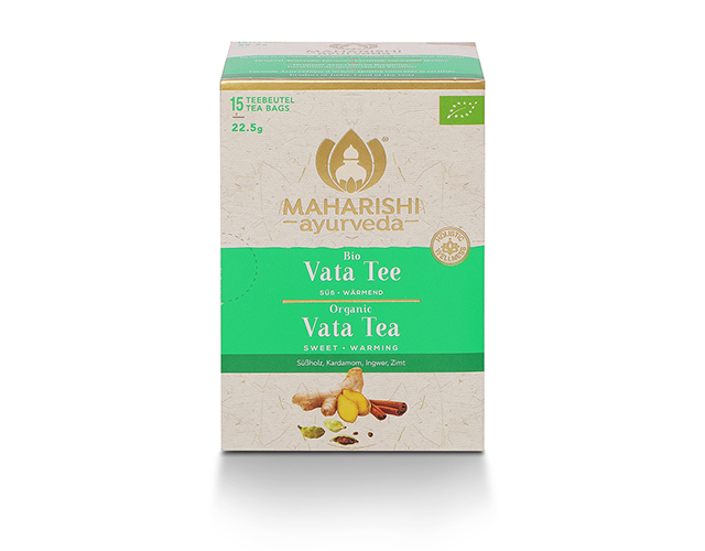Vata Tea organic Contents: 15 tea bags / 22.5 g