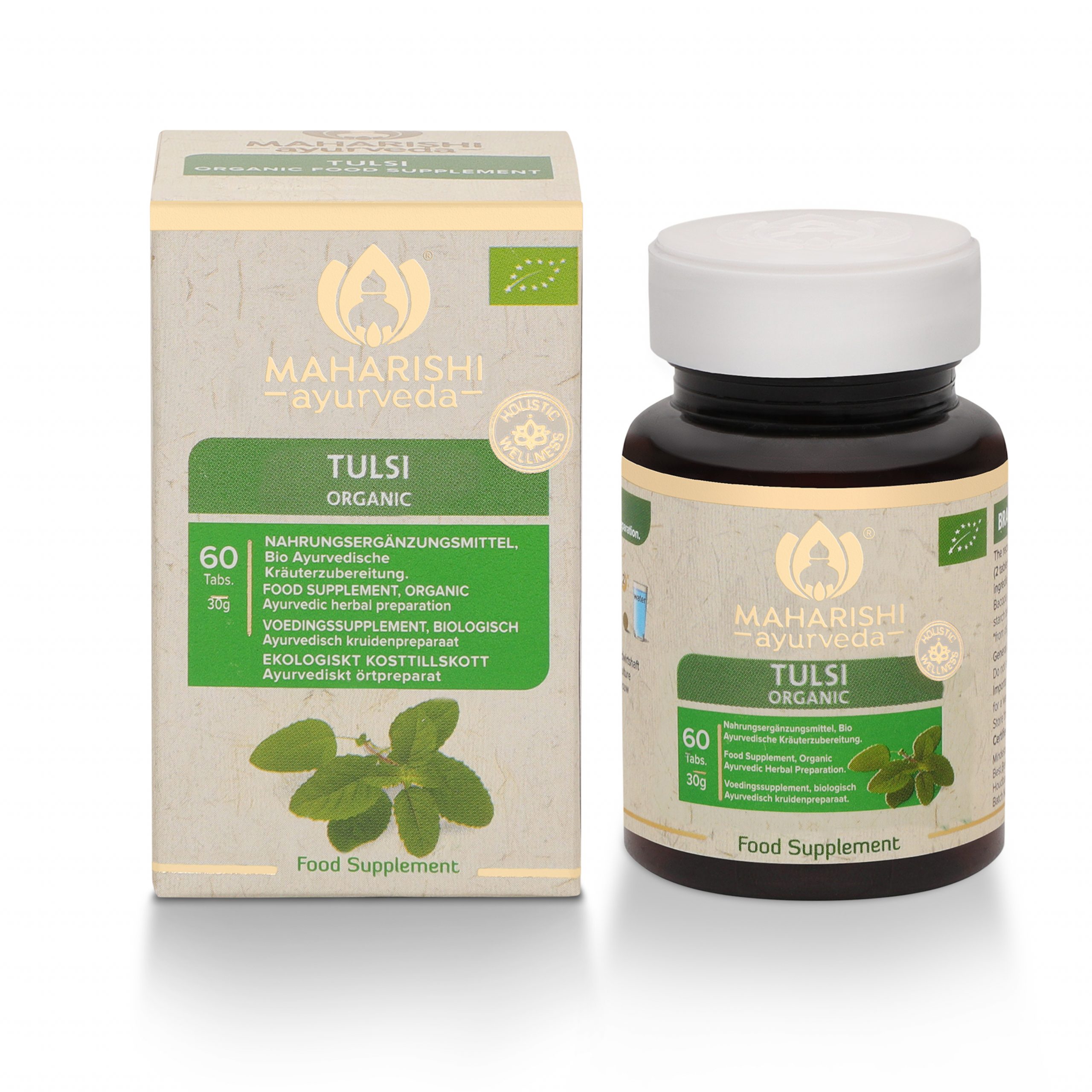 TULSI Bio SUPER HERB - Tulsi Bio Food Supplement, Bio ayurvedic herbal preparation Contents: 60 tablets / 30 g