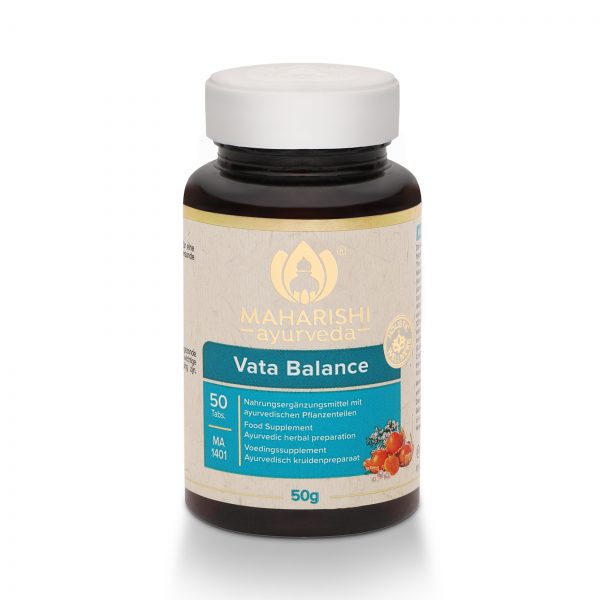 Vata Balance MA 1401 Food Supplement, Ayurvedic herbal preparation Contents: 50 tablets / 50 g